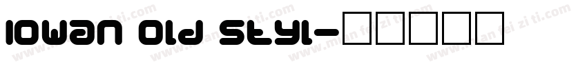iowan old styl字体转换